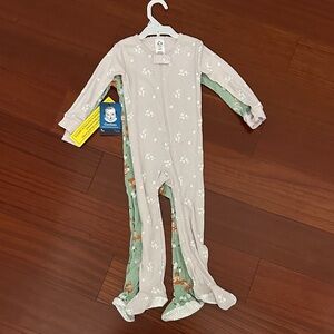Gerber Gray Floral Kids Footie